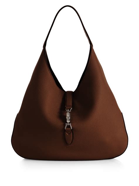 gucci leather jackie hobo bag|Gucci jackie bag street style.